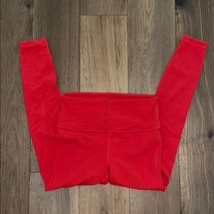 Red Athleta 7/8 leggings